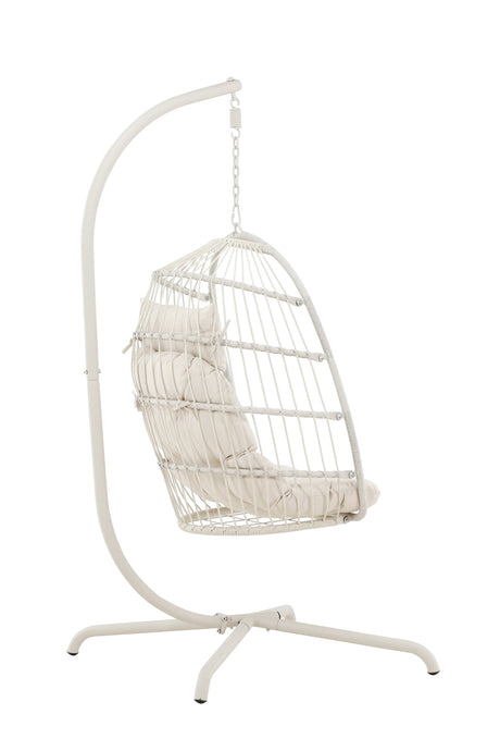 Trezza Hängesessel - beige/Stahl - Hängesessel - ALVAHOME