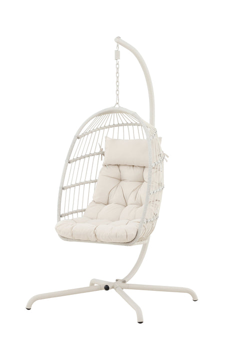 Trezza Hängesessel - beige/Stahl - Hängesessel - ALVAHOME
