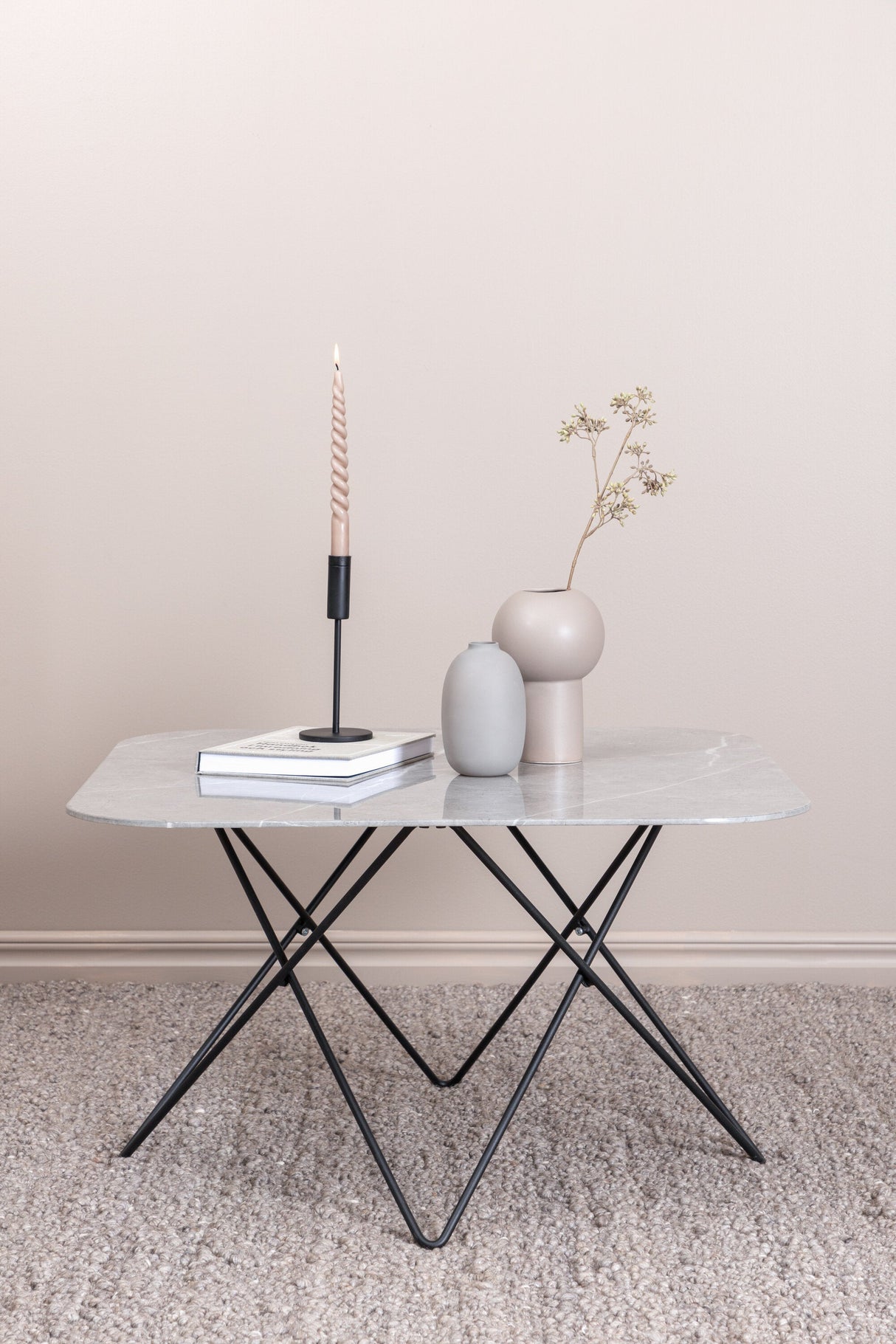 Tristar Couchtisch - grau/Glas - Couchtische - ALVAHOME