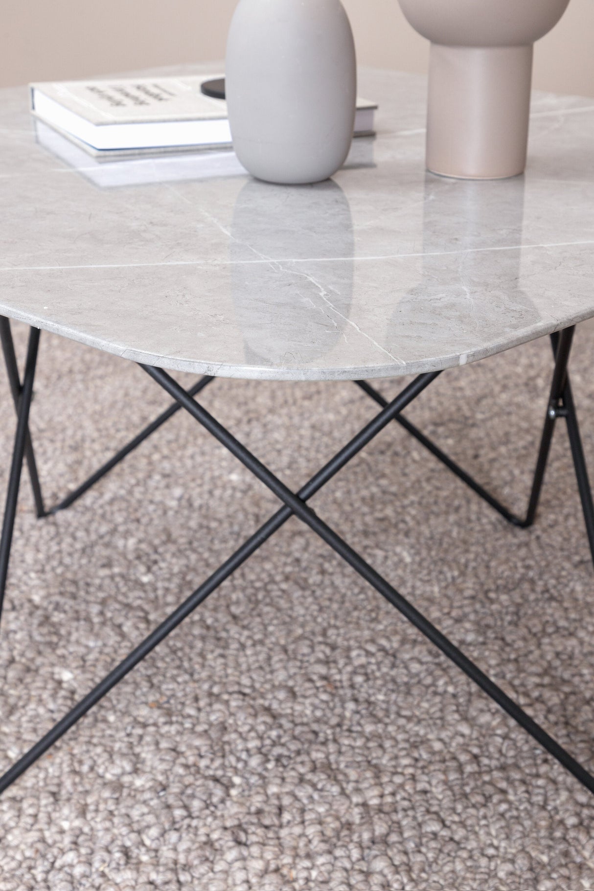 Tristar Couchtisch - grau/Glas - Couchtische - ALVAHOME