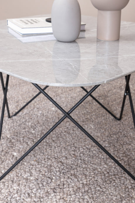 Tristar Couchtisch - grau/Glas - Couchtische - ALVAHOME