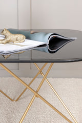 Tristar Couchtisch - schwarz/Glas - Couchtische - ALVAHOME