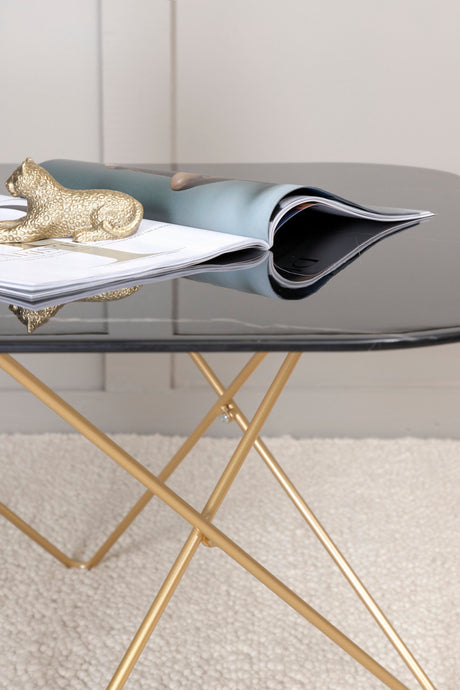 Tristar Couchtisch - schwarz/Glas - Couchtische - ALVAHOME