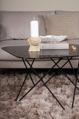 Tristar Couchtisch - schwarz/Glas - Couchtische - ALVAHOME