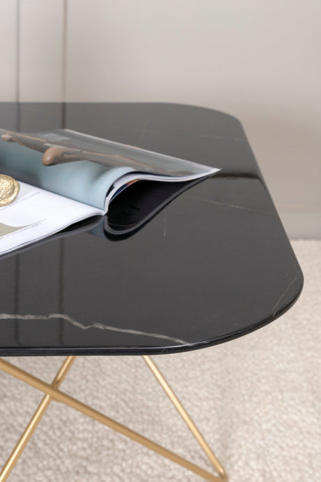 Tristar Couchtisch - schwarz/Glas - Couchtische - ALVAHOME