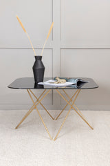 Tristar Couchtisch - schwarz/Glas - Couchtische - ALVAHOME