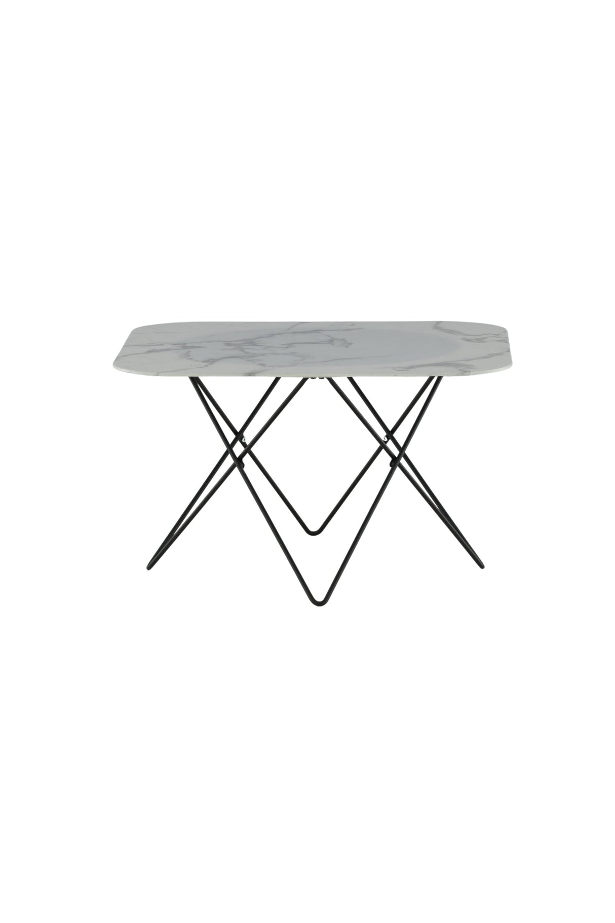 Tristar Couchtisch - weiß/Glas - Couchtische - ALVAHOME