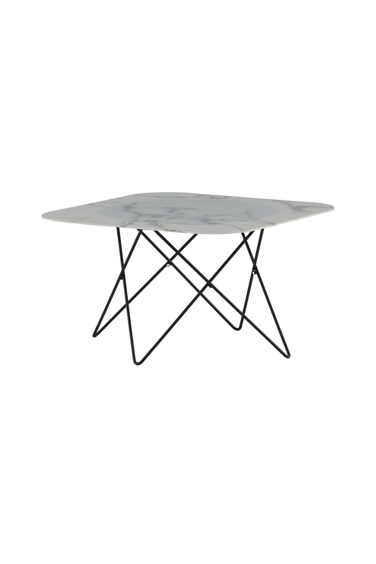 Tristar Couchtisch - weiß/Glas - Couchtische - ALVAHOME