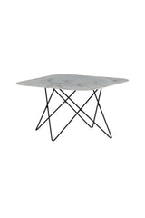 Tristar Couchtisch - weiß/Glas - Couchtische - ALVAHOME