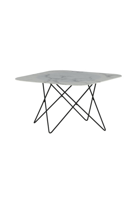 Tristar Couchtisch - weiß/Glas - Couchtische - ALVAHOME