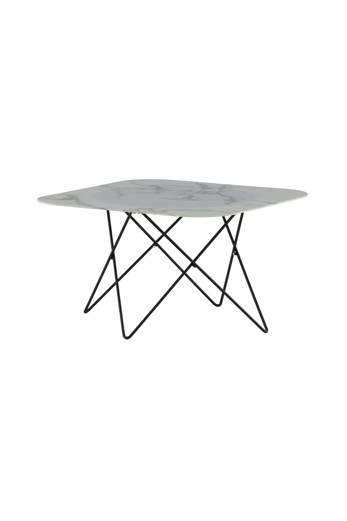 Tristar Couchtisch - weiß/Glas - Couchtische - ALVAHOME