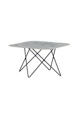 Tristar Couchtisch - weiß/Glas - Couchtische - ALVAHOME