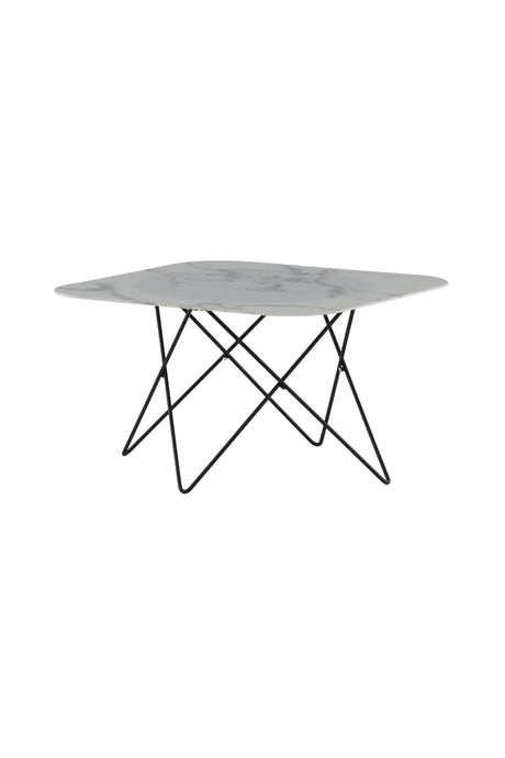 Tristar Couchtisch - weiß/Glas - Couchtische - ALVAHOME