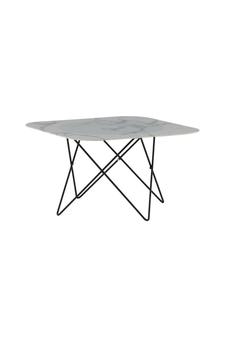 Tristar Couchtisch - weiß/Glas - Couchtische - ALVAHOME