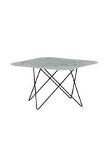 Tristar Couchtisch - weiß/Glas - Couchtische - ALVAHOME