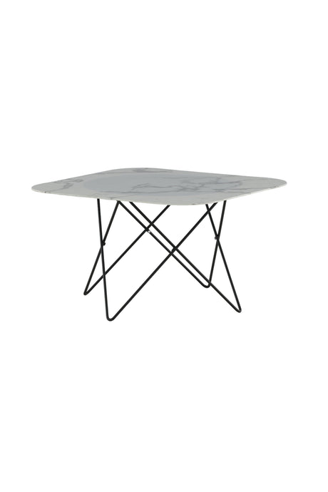 Tristar Couchtisch - weiß/Glas - Couchtische - ALVAHOME