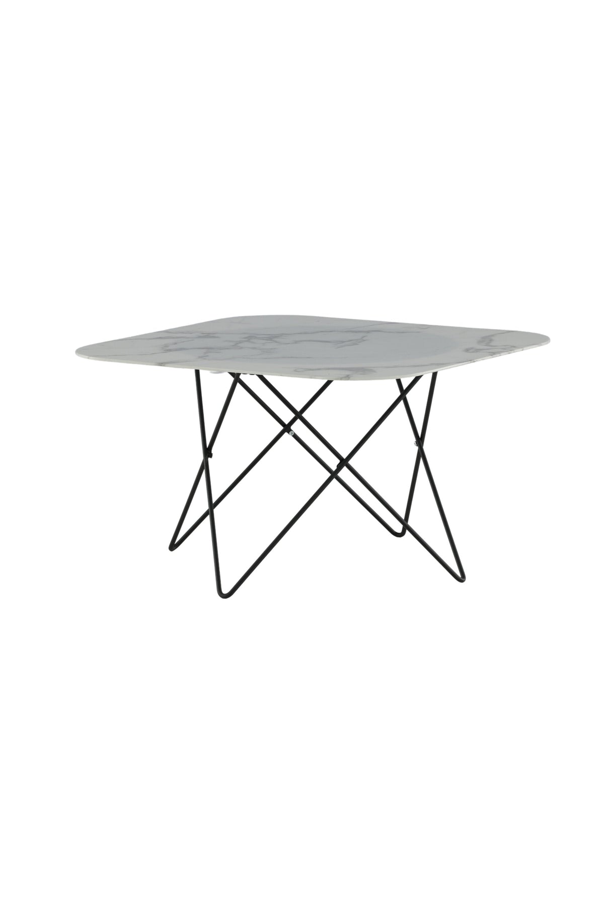Tristar Couchtisch - weiß/Glas - Couchtische - ALVAHOME