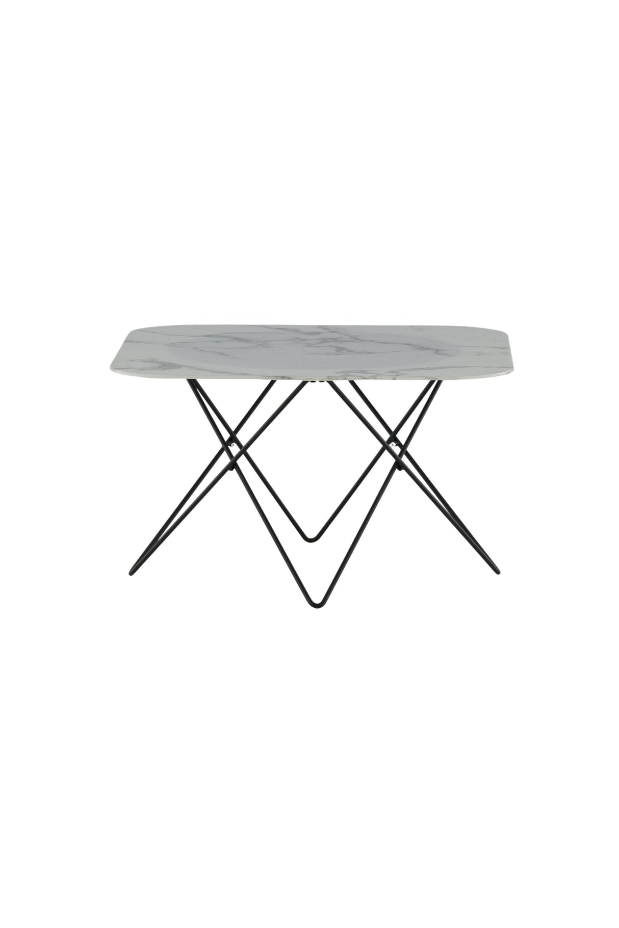 Tristar Couchtisch - weiß/Glas - Couchtische - ALVAHOME