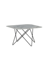 Tristar Couchtisch - weiß/Glas - Couchtische - ALVAHOME