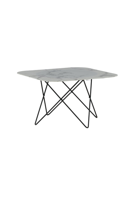 Tristar Couchtisch - weiß/Glas - Couchtische - ALVAHOME