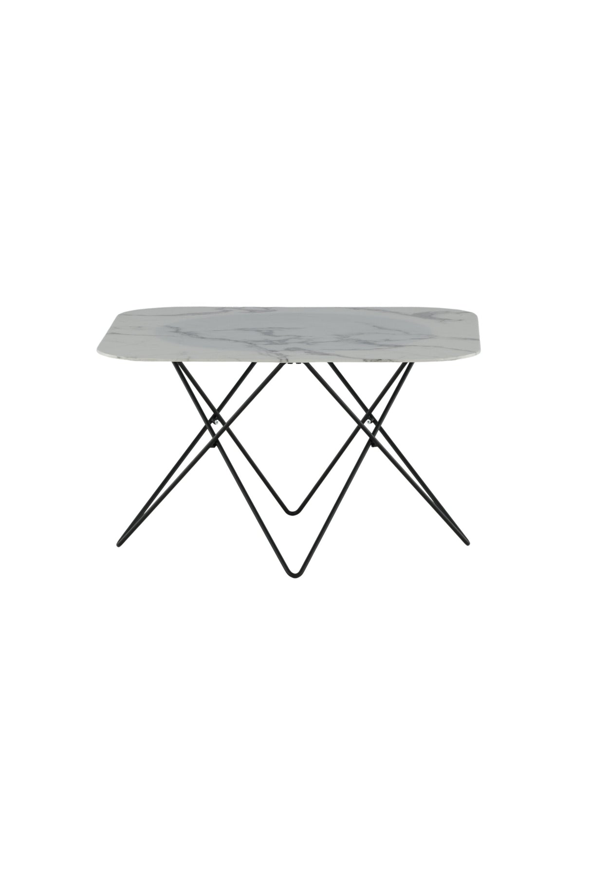 Tristar Couchtisch - weiß/Glas - Couchtische - ALVAHOME