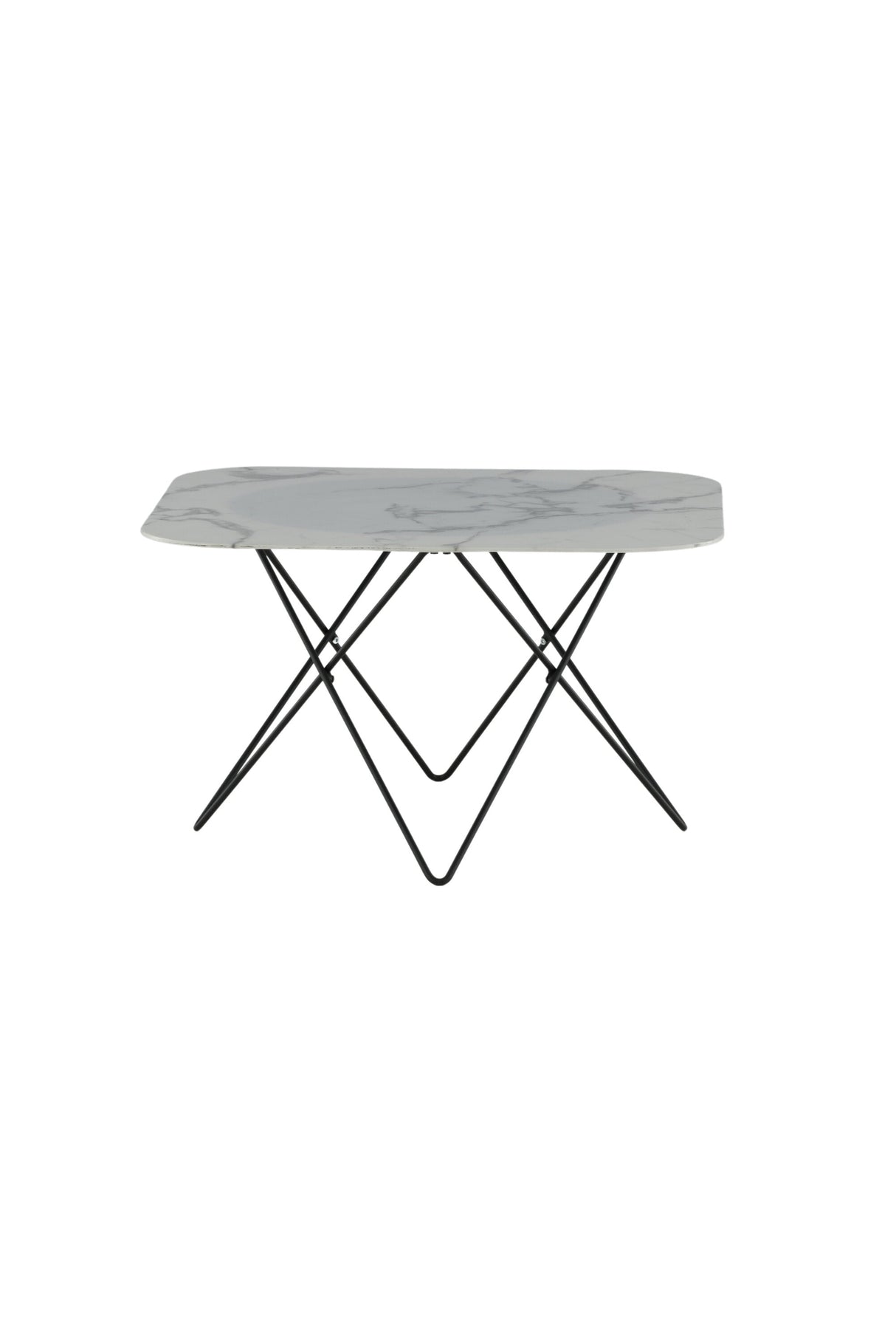 Tristar Couchtisch - weiß/Glas - Couchtische - ALVAHOME