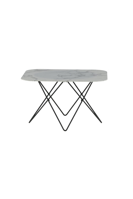 Tristar Couchtisch - weiß/Glas - Couchtische - ALVAHOME