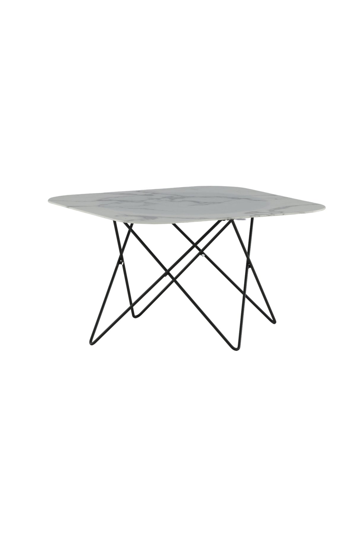 Tristar Couchtisch - weiß/Glas - Couchtische - ALVAHOME