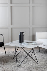 Tristar Couchtisch - weiß/Glas - Couchtische - ALVAHOME