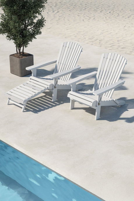 Tropea Outdoor Sun - Lounge - weiß/Akazie - Outdoor Sun - Lounges - ALVAHOME