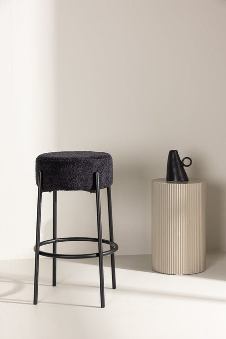 Tucson Barhocker - schwarz/Bouclé - Barhocker - ALVAHOME
