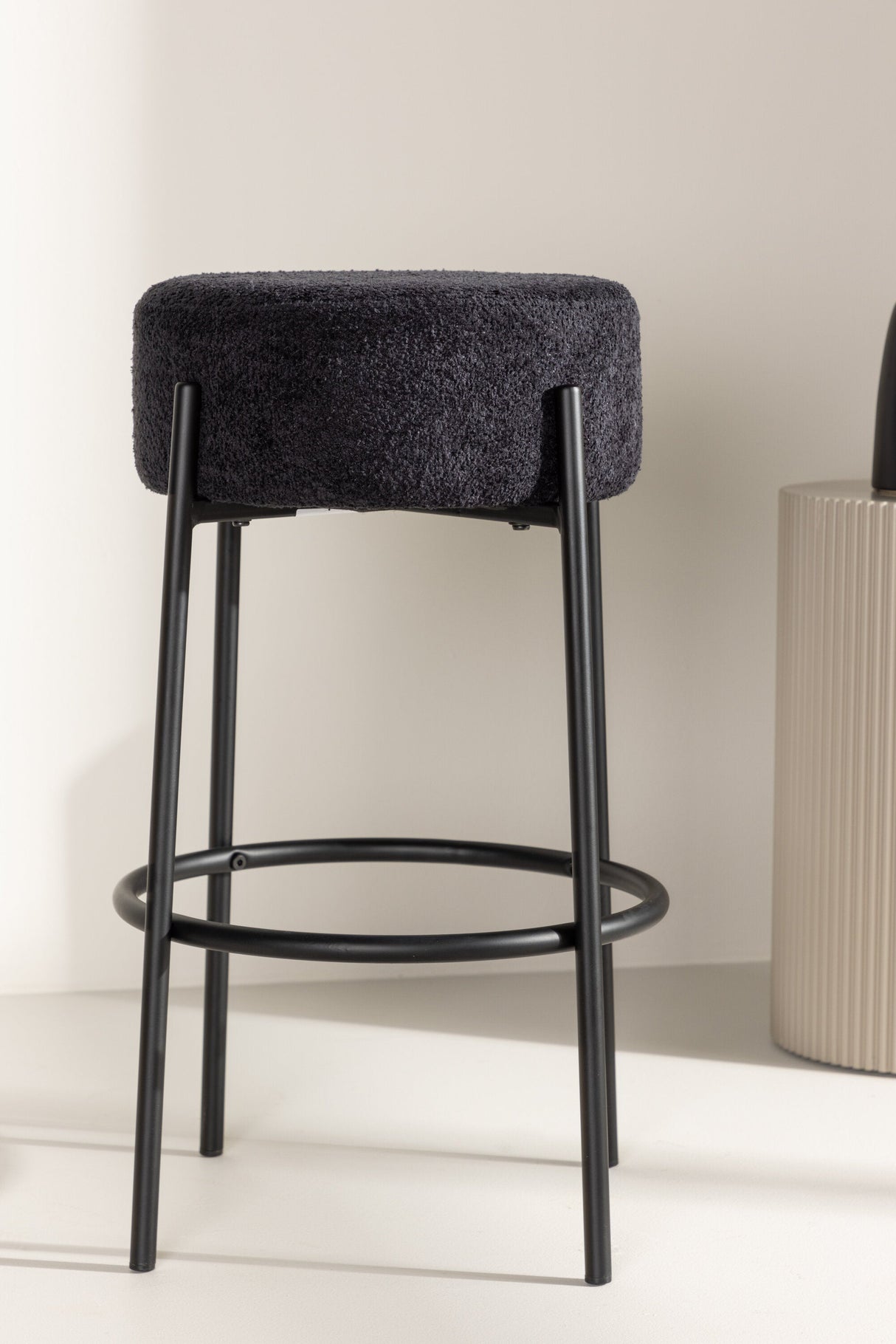 Tucson Barhocker - schwarz/Bouclé - Barhocker - ALVAHOME