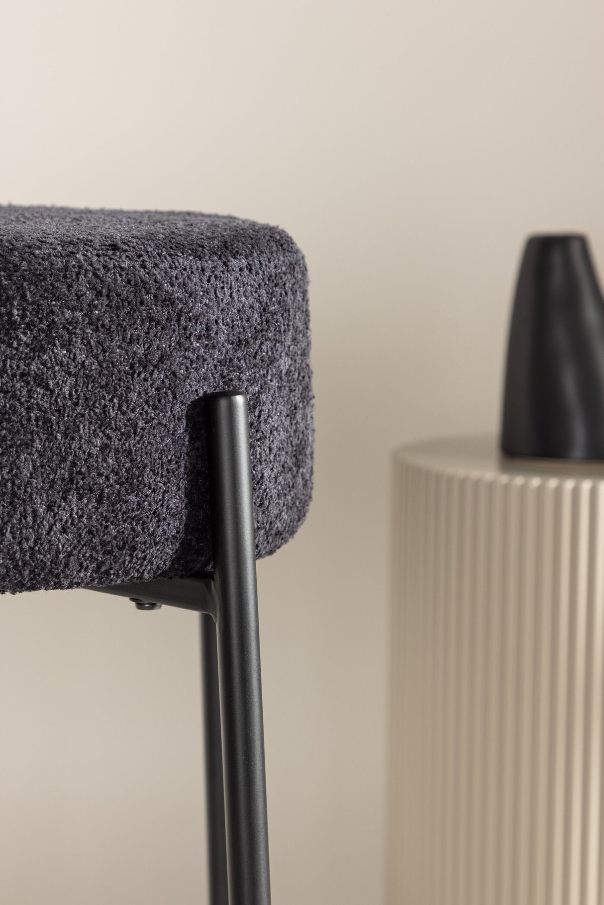 Tucson Barhocker - schwarz/Bouclé - Barhocker - ALVAHOME