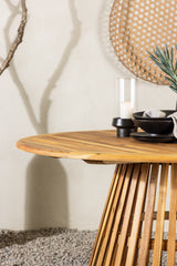 Tucumán Outdoor - Esstisch rund - natur/Akazie - Outdoor - Esstische (rund) - ALVAHOME