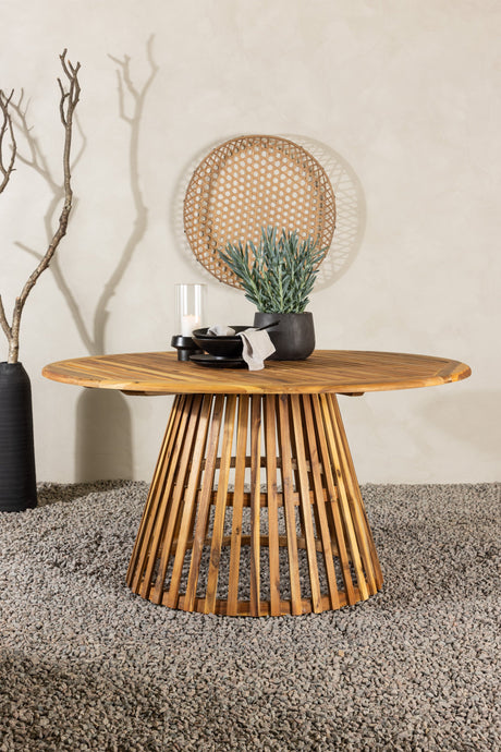 Tucumán Outdoor - Esstisch rund - natur/Akazie - Outdoor - Esstische (rund) - ALVAHOME