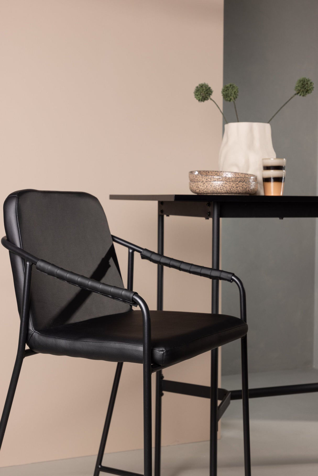 Tvist Barhocker - schwarz/Stahl - Barhocker - ALVAHOME