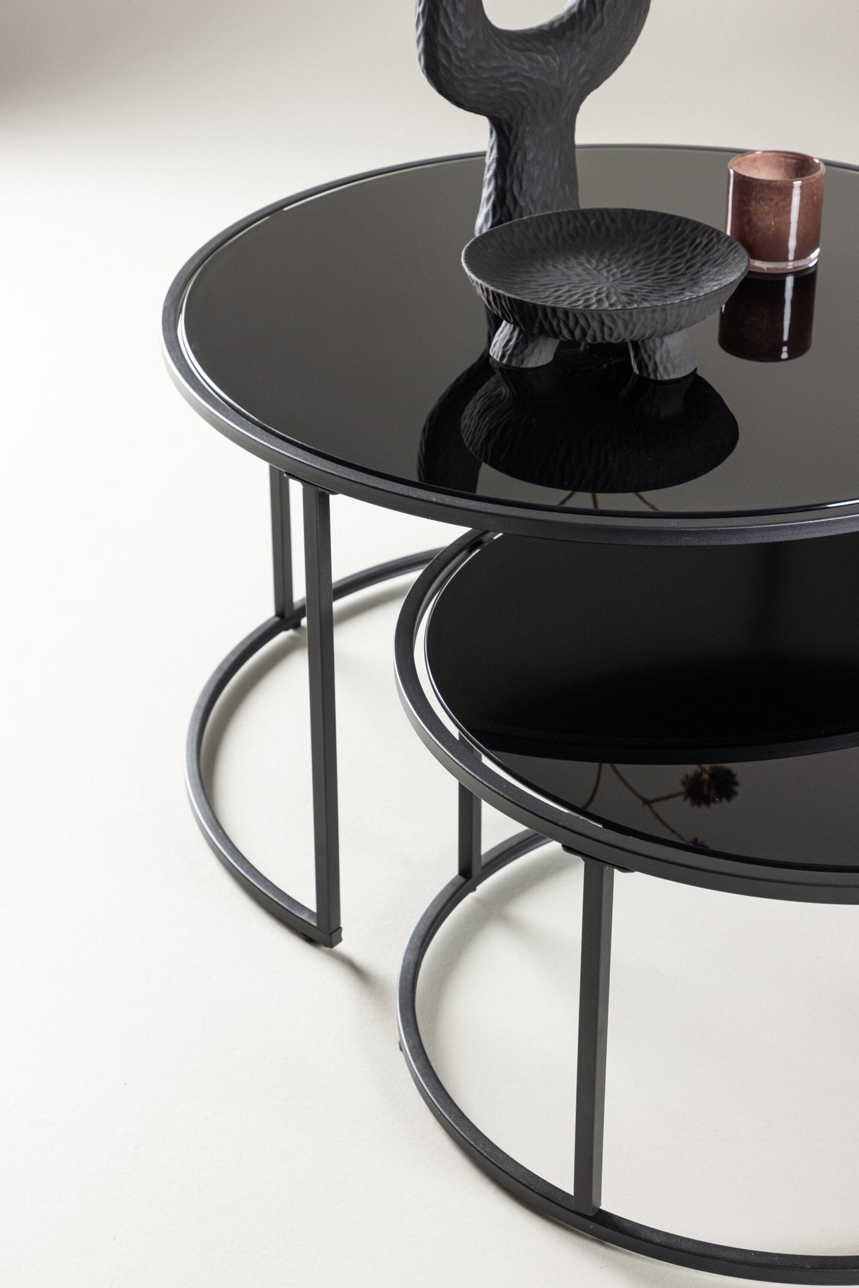Twin Couchtisch - schwarz/MDF - Couchtische - ALVAHOME