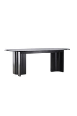 Tyresö ovaler Esstisch - schwarz/MDF - Ovale Esstische - ALVAHOME