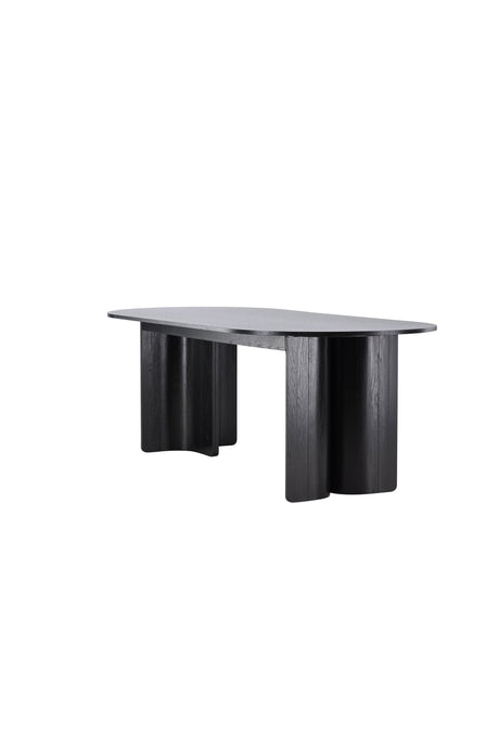 Tyresö ovaler Esstisch - schwarz/MDF - Ovale Esstische - ALVAHOME