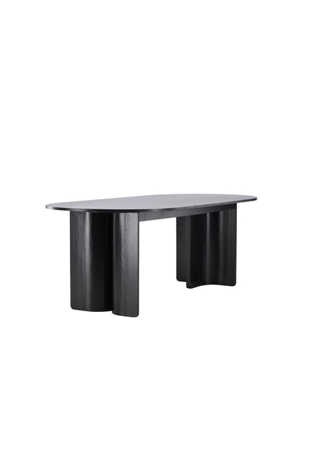 Tyresö ovaler Esstisch - schwarz/MDF - Ovale Esstische - ALVAHOME