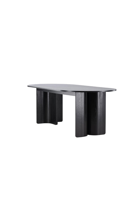 Tyresö ovaler Esstisch - schwarz/MDF - Ovale Esstische - ALVAHOME