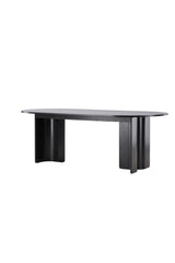 Tyresö ovaler Esstisch - schwarz/MDF - Ovale Esstische - ALVAHOME
