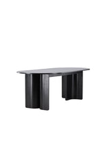 Tyresö ovaler Esstisch - schwarz/MDF - Ovale Esstische - ALVAHOME