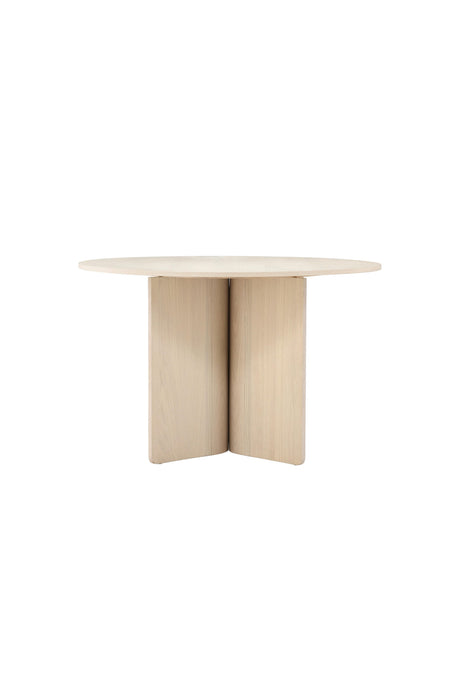 Tyresö runder Esstisch - white - wash/MDF - Runde Esstische - ALVAHOME