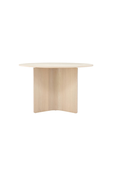 Tyresö runder Esstisch - white - wash/MDF - Runde Esstische - ALVAHOME