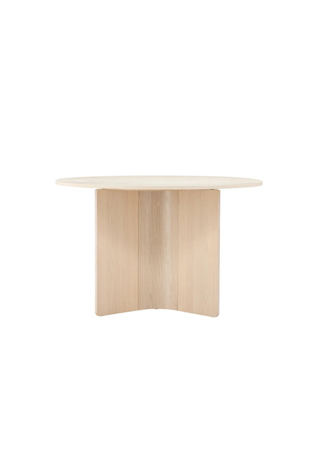 Tyresö runder Esstisch - white - wash/MDF - Runde Esstische - ALVAHOME