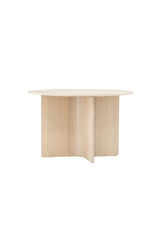 Tyresö runder Esstisch - white - wash/MDF - Runde Esstische - ALVAHOME