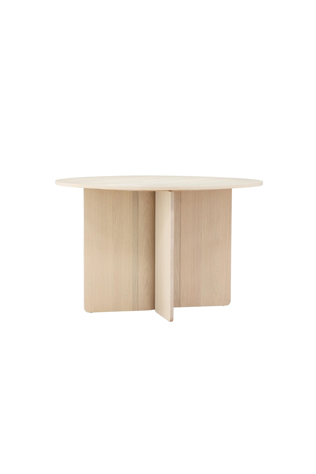 Tyresö runder Esstisch - white - wash/MDF - Runde Esstische - ALVAHOME