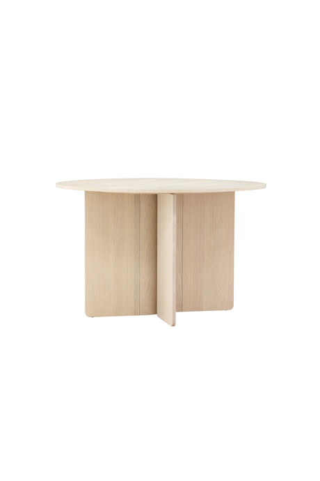 Tyresö runder Esstisch - white - wash/MDF - Runde Esstische - ALVAHOME