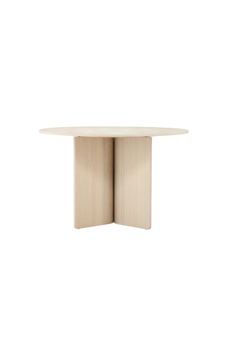 Tyresö runder Esstisch - white - wash/MDF - Runde Esstische - ALVAHOME